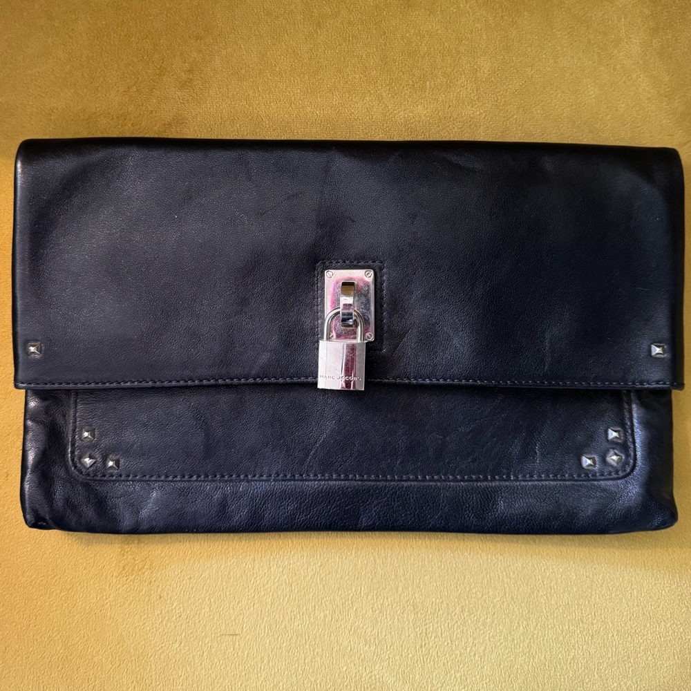 Marc Jacob’s leather clutch